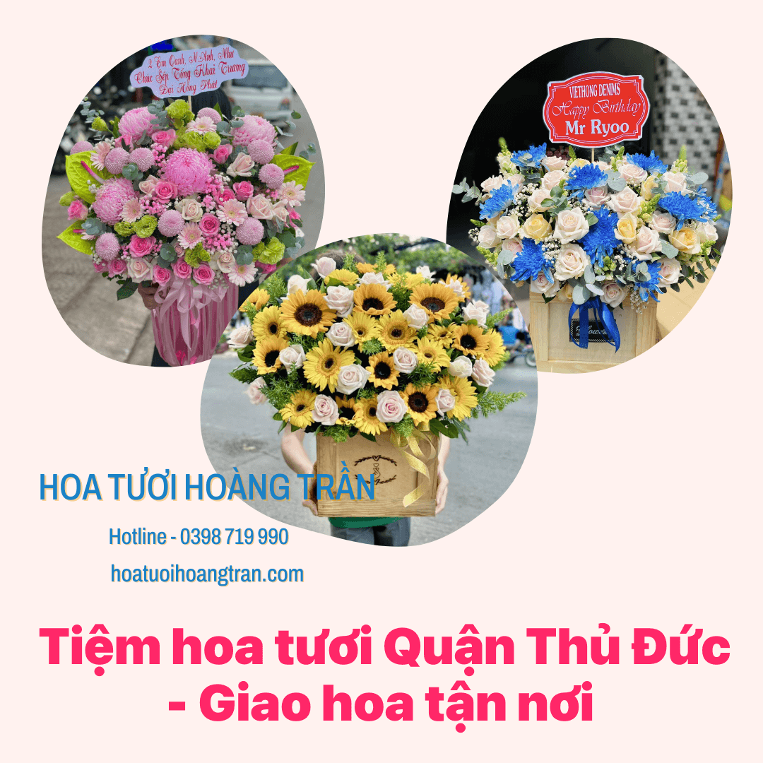 Tiệm hoa tươi Quận Thủ Đức giá rẻ - Giao hoa tận nơi - Hoatuoihoangtran.com