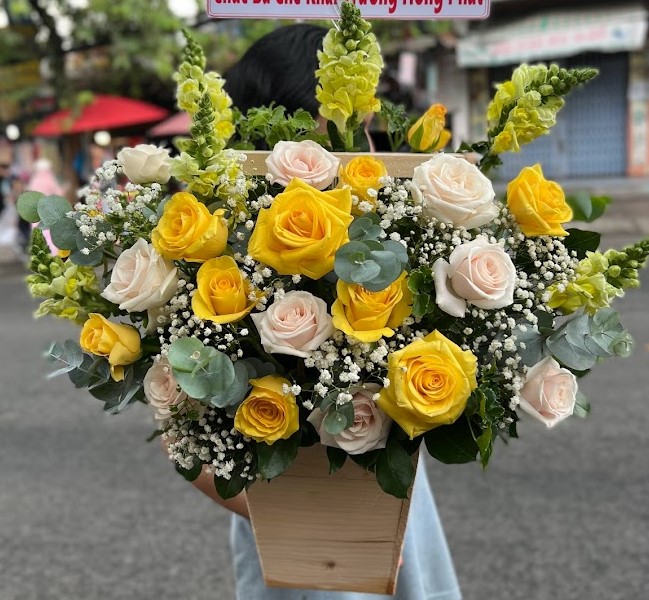 Giỏ hoa chúc mừng sinh nhật giỏ hoa tặng sinh nhật đẹp tại HÀ NỘI